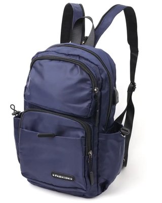 Многофункциональный мужской текстильный рюкзак Vintage Синий fp10090 фото