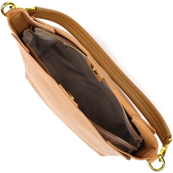 Жіноча ділова сумка з натуральної шкіри Vintage Пісочна fp10044 фото