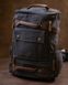 Рюкзак текстильний дорожній унісекс із ручками Vintage чорний fp10101 фото 4