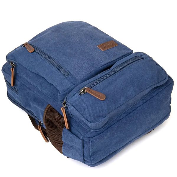 Рюкзак текстильний дорожній унісекс синій fp10102 фото