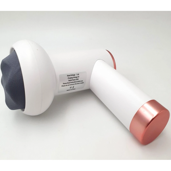 Масажер антицелюлітний акумуляторний для тіла рук та ніг 4 насадки 6 швидкостей Deep Rolling Massager білий fp10107 фото