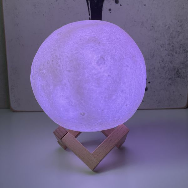 Нічник "Місяць" на підставці з пультом ДУ (16 кольорів) fp10079 фото