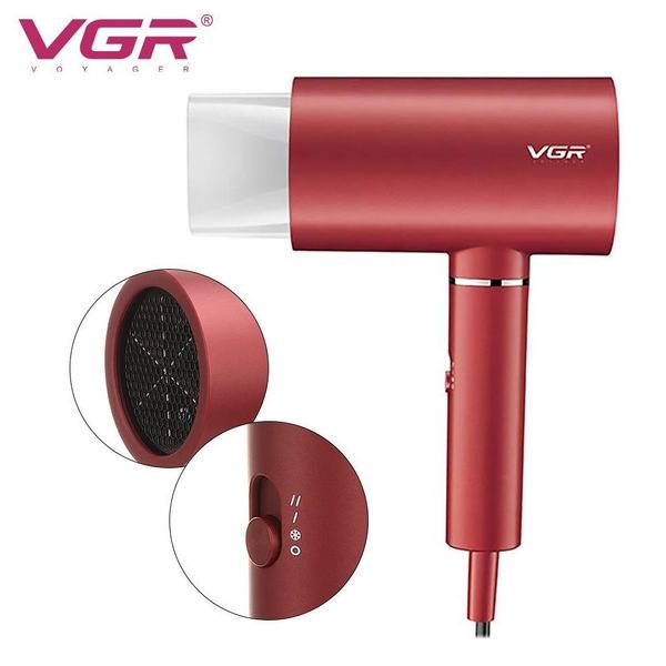 Профессиональный фен для сушки и укладки волос VGR V-431 Красный fp10130 фото