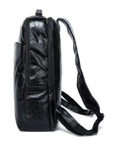 Рюкзак шкіряний під ноутбук Vintage Чорний fp10039 фото